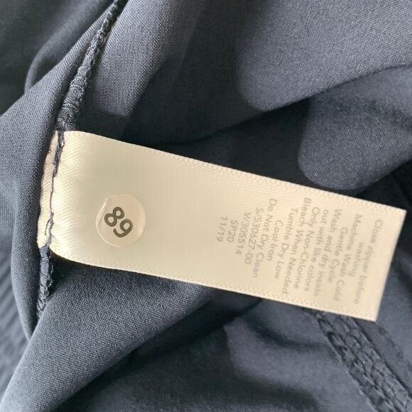 Athleta Chelsea Wide Leg Pants Women 16T Navy Blue Cargo Pull On Commuter 32 - Picture 10 of 11